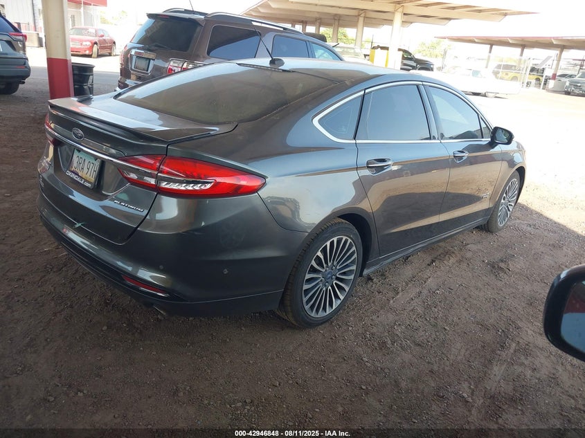 Vin: 3fa6p0su0hr239085, lot: 43440735, ford fusion energi platinum 20174