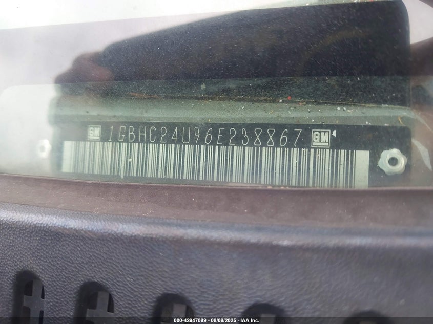 2006 Chevrolet Silverado 2500Hd Work Truck VIN: 1GBHC24U96E238867 Lot: 42947089