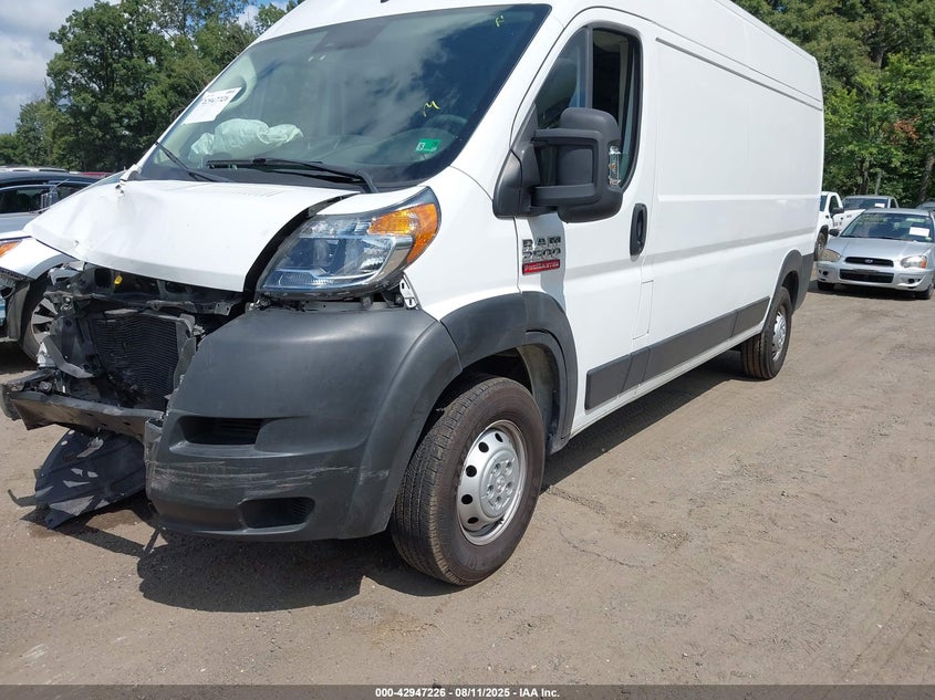Vin: 3c6lrvdg7ne110590, lot: 43441113, ram promaster 2500 high roof 159 wb 20222