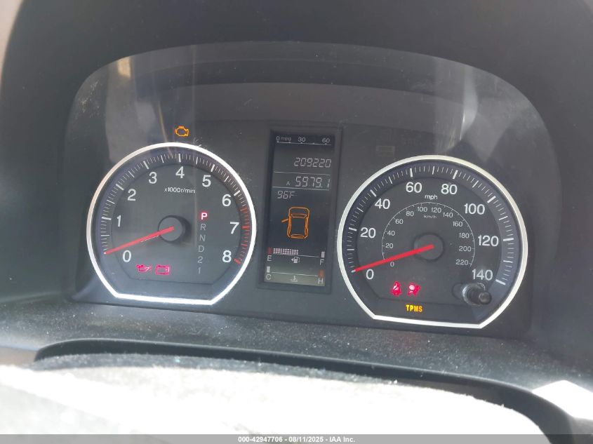 2007 Honda Cr-V Ex-L VIN: JHLRE48797C079410 Lot: 42947706