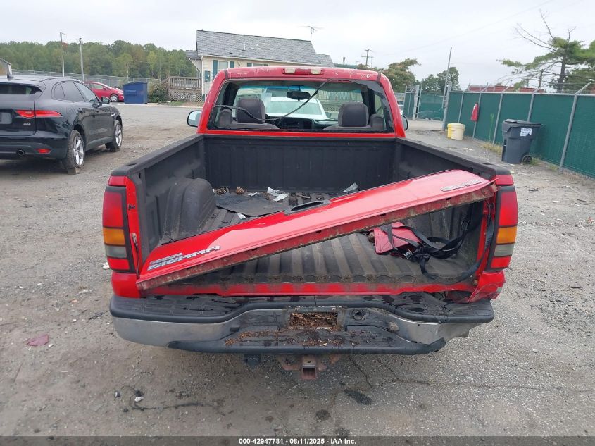 2006 GMC Sierra 1500 Work Truck VIN: 3GTEC14X16G201940 Lot: 42947781