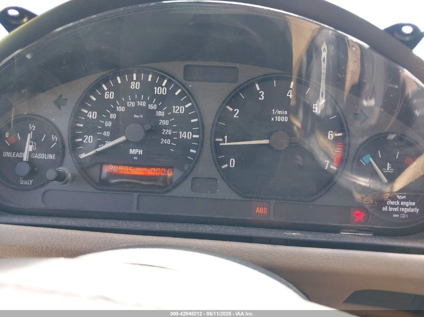 1999 BMW Z3 2.3 VIN: 4USCH9339XLG00523 Lot: 42948212