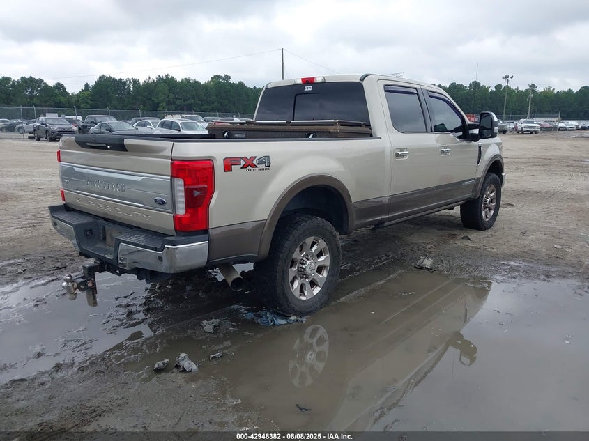 2017 Ford F-250 6.7 King Ranch Gold Lot 111042948382 Vin 1FT7W2BT8HEE30146
