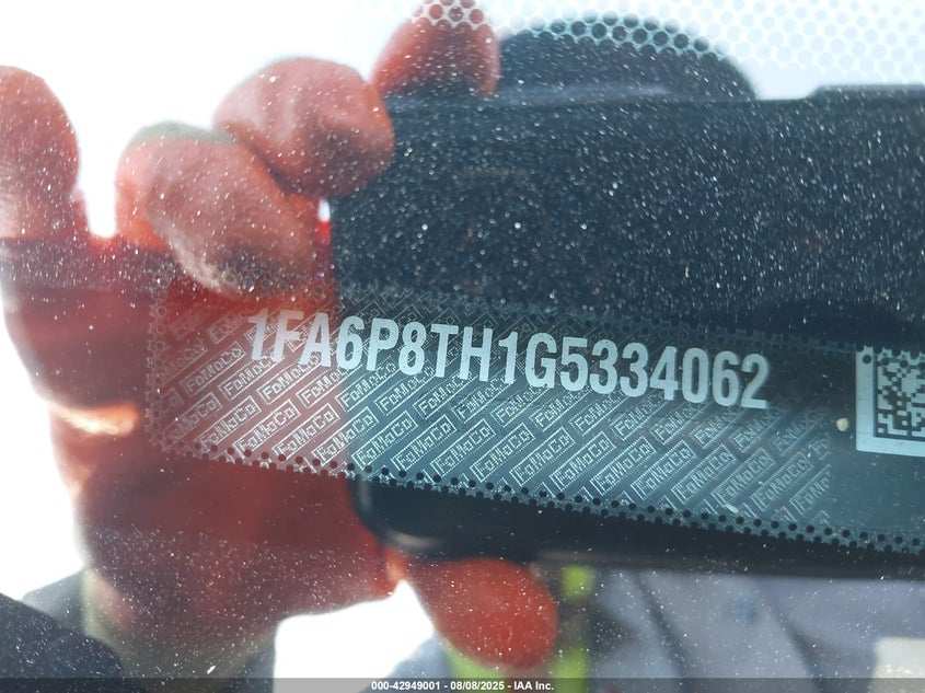 2016 FORD MUSTANG ECOBOOST - 1FA6P8TH1G5334062