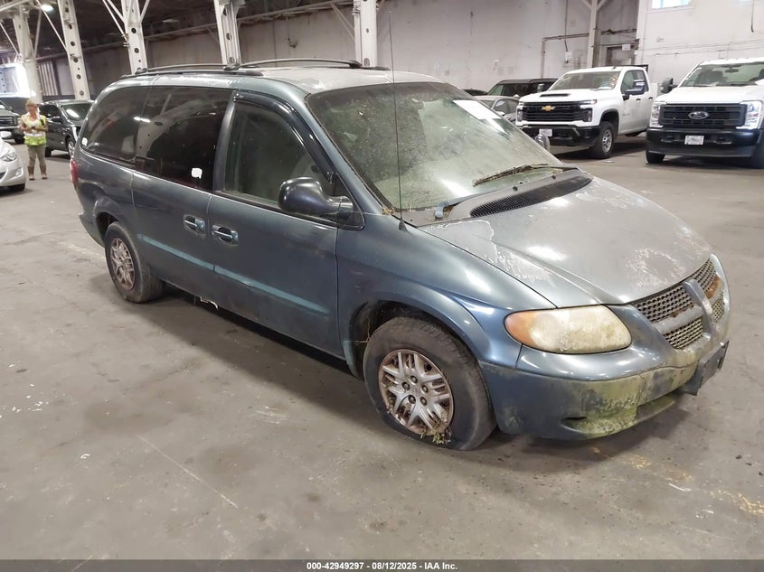 2002 Dodge Grand Caravan Sport blue van flexible 2B4GP44382R745848 photo #1