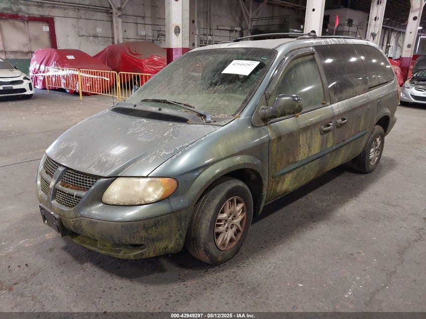 2002 Dodge Grand Caravan Sport blue van flexible 2B4GP44382R745848 photo #3