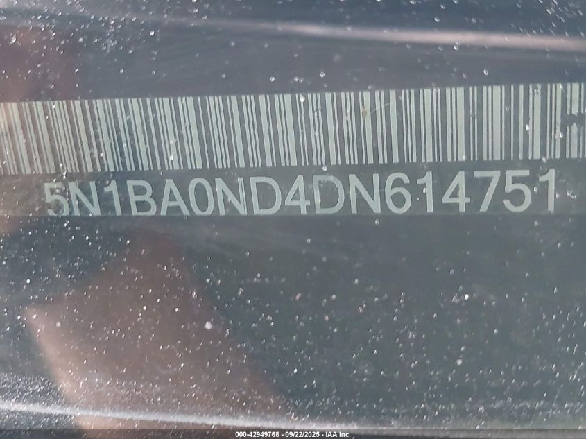 2013 Nissan Armada Sv VIN: 5N1BA0ND4DN614751 Lot: 42949768