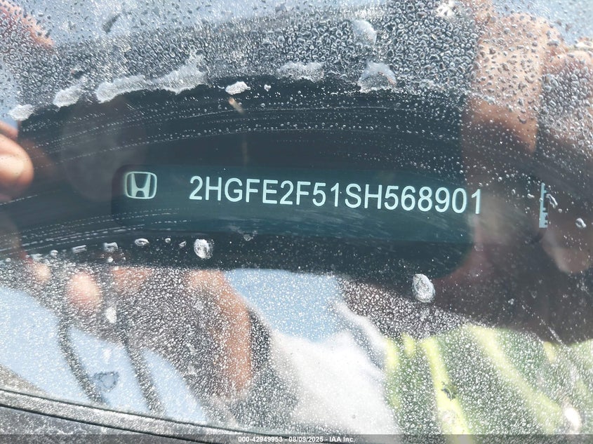 2HGFE2F51SH568901 2025 HONDA CIVIC photo no. 9