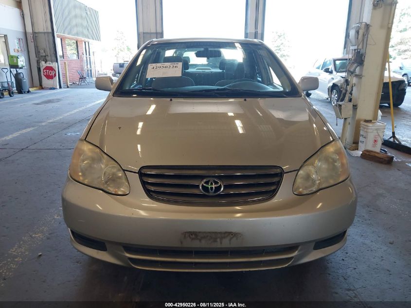 2003 Toyota Corolla Le VIN: 1NXBR38E63Z161817 Lot: 42950226