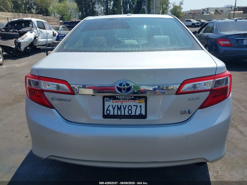2012 Toyota Camry Hybrid Xle VIN: 4T1BD1FK1CU051589 Lot: 42952337