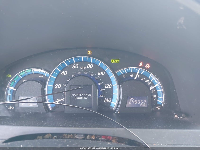 2012 Toyota Camry Hybrid Xle VIN: 4T1BD1FK1CU051589 Lot: 42952337