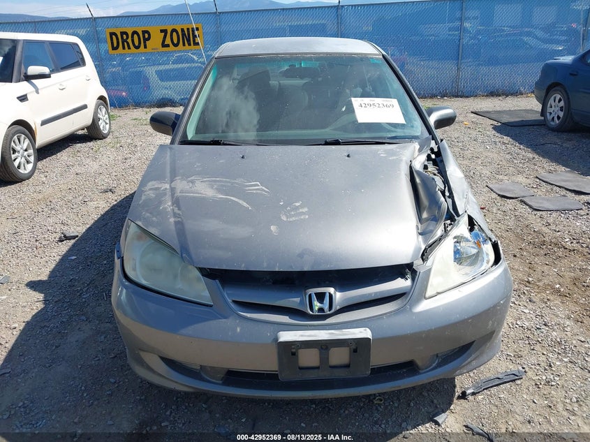 2005 Honda Civic Lx VIN: 2HGES15685H536072 Lot: 42952369