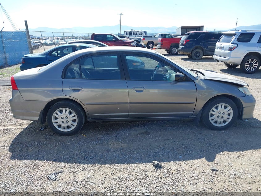 2005 Honda Civic Lx VIN: 2HGES15685H536072 Lot: 42952369