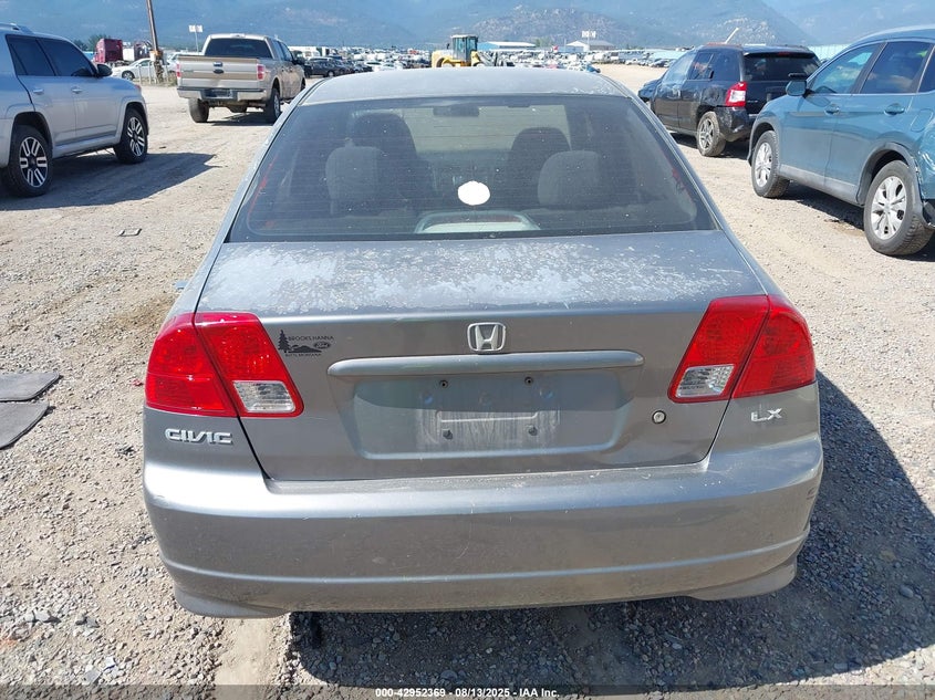 2005 Honda Civic Lx VIN: 2HGES15685H536072 Lot: 42952369