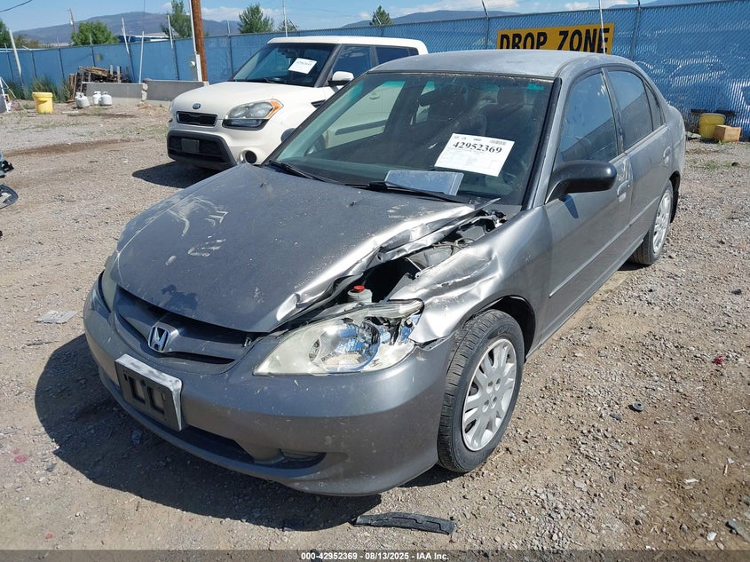 2005 Honda Civic Lx VIN: 2HGES15685H536072 Lot: 42952369