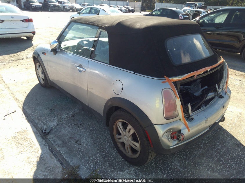 2005 Mini Cooper silver cabrio gasoline WMWRF33575TF63020 photo #4