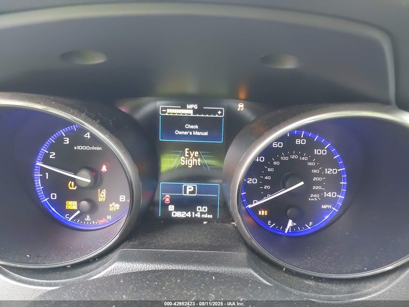 2019 SUBARU OUTBACK 2.5I PREMIUM 4S4BSAHC1K3325146