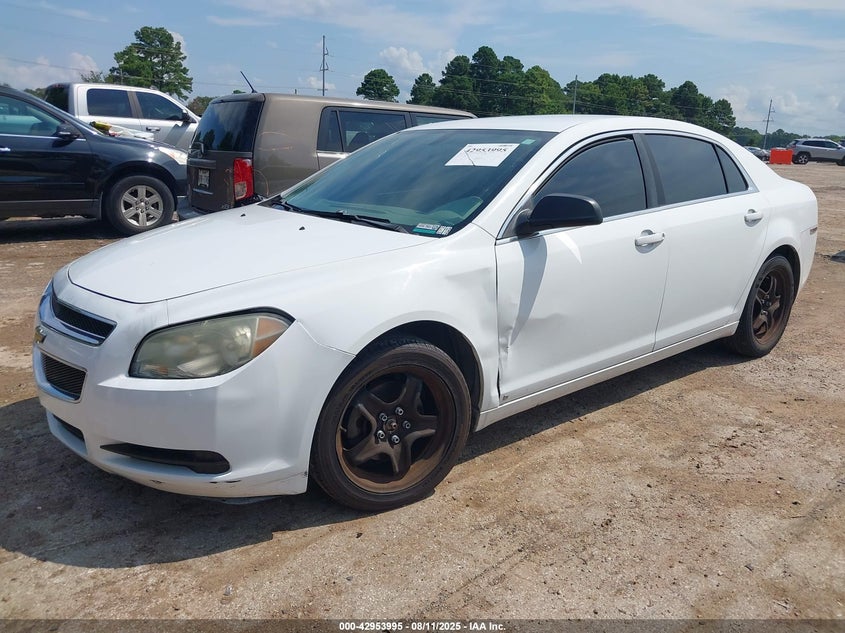2010 Chevrolet Malibu Ls white sedan flexible 1G1ZA5E01AF105681 photo #3