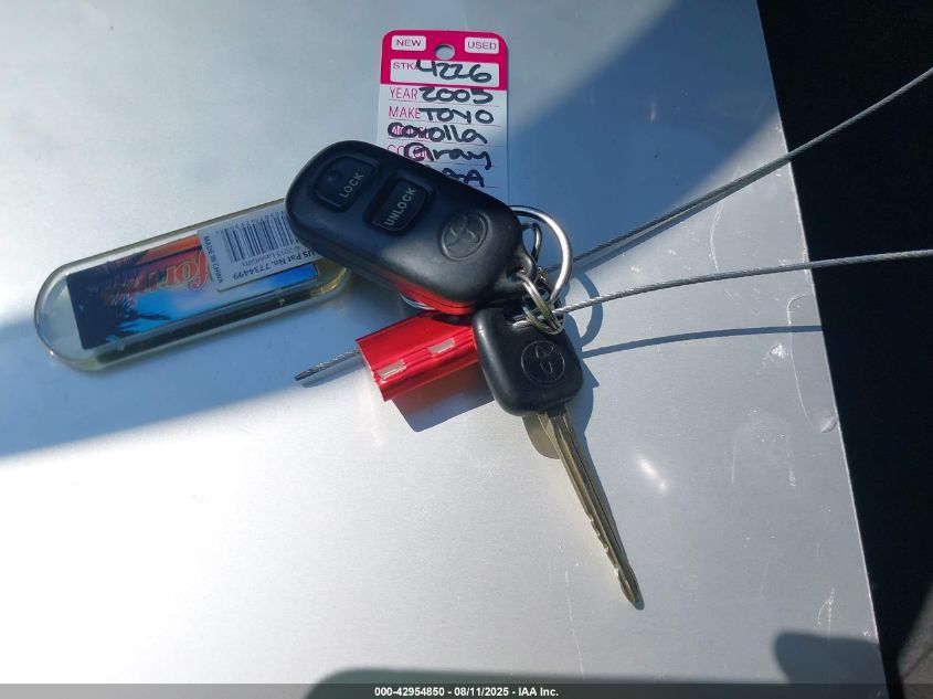 2003 Toyota Corolla Ce/Le/S VIN: 1NXBR32E33Z115094 Lot: 42954850