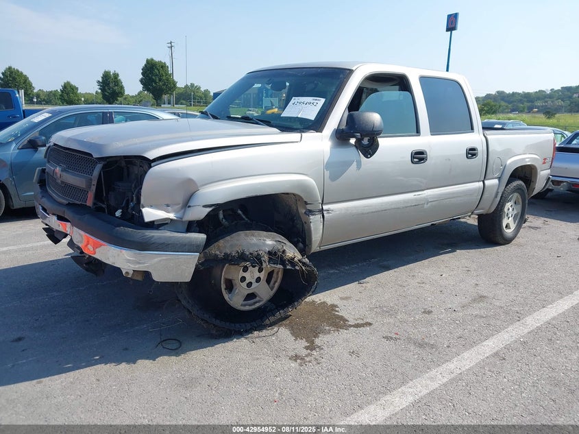 2005 Chevrolet Silverado 1500 Z71 grey truck gasoline 2GCEK13T051304453 photo #3