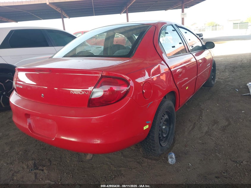 1B3ES46C5YD745857 2000 DODGE NEON photo no. 4