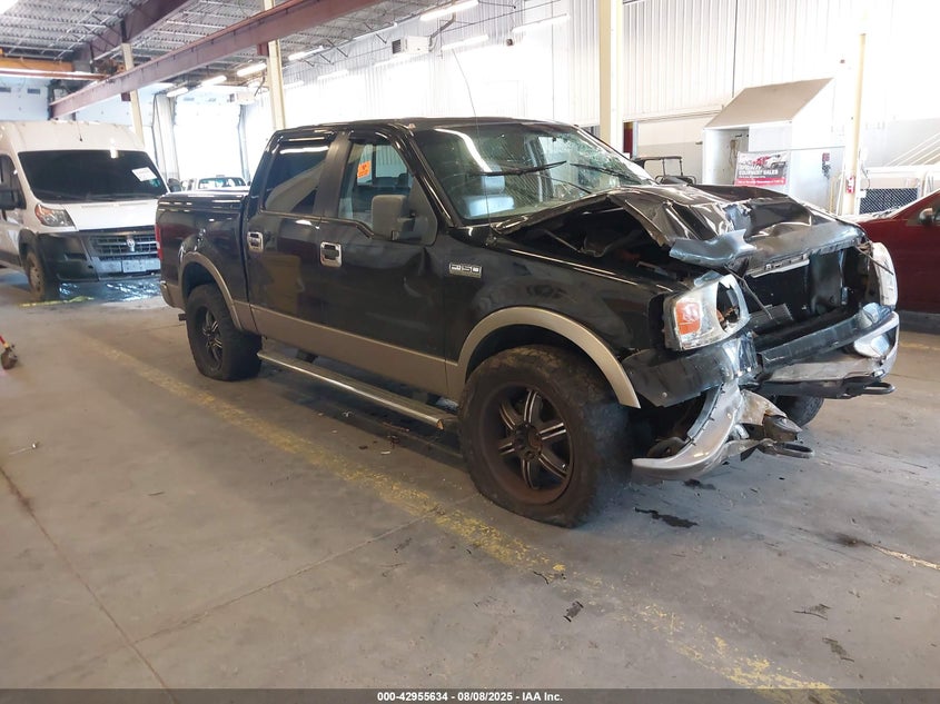 2005 Ford F-150 Fx4/Lariat/Xlt black truck gasoline 1FTPW14595KF08357 photo #1