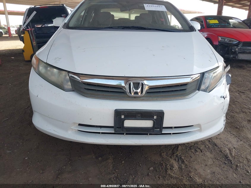 2012 Honda Civic Lx VIN: 2HGFB2E57CH519536 Lot: 42955927