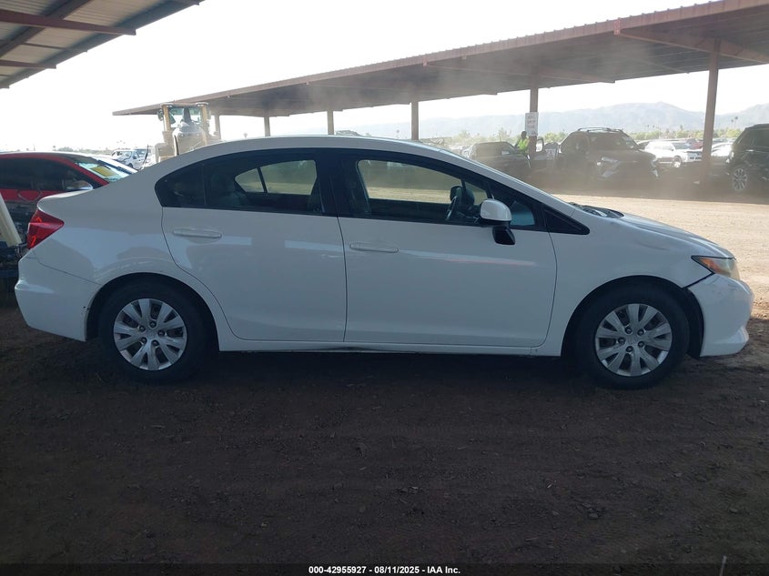 2012 Honda Civic Lx VIN: 2HGFB2E57CH519536 Lot: 42955927