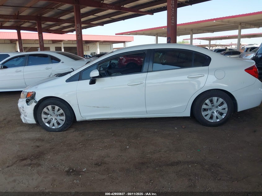 2012 Honda Civic Lx VIN: 2HGFB2E57CH519536 Lot: 42955927