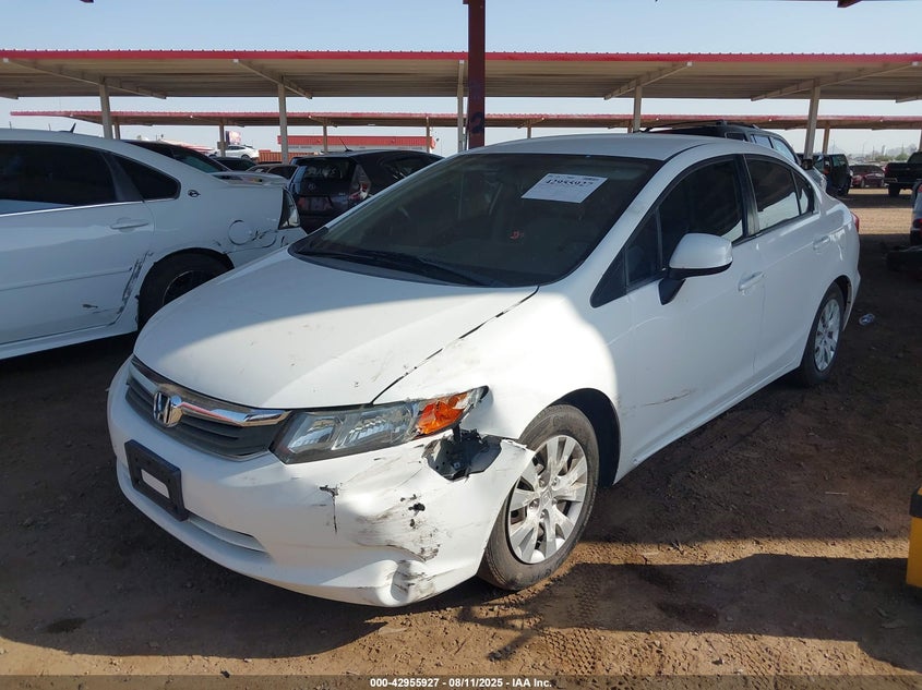 2012 Honda Civic Lx VIN: 2HGFB2E57CH519536 Lot: 42955927