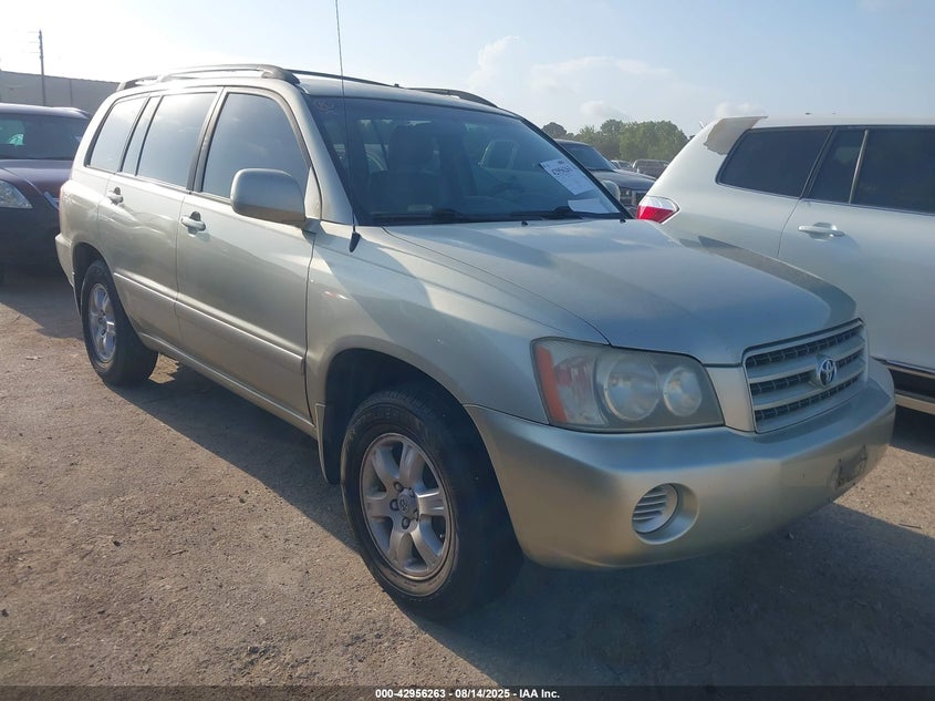 JTEGF21A130110376 2003 Toyota Highlander V6 auction photo 1