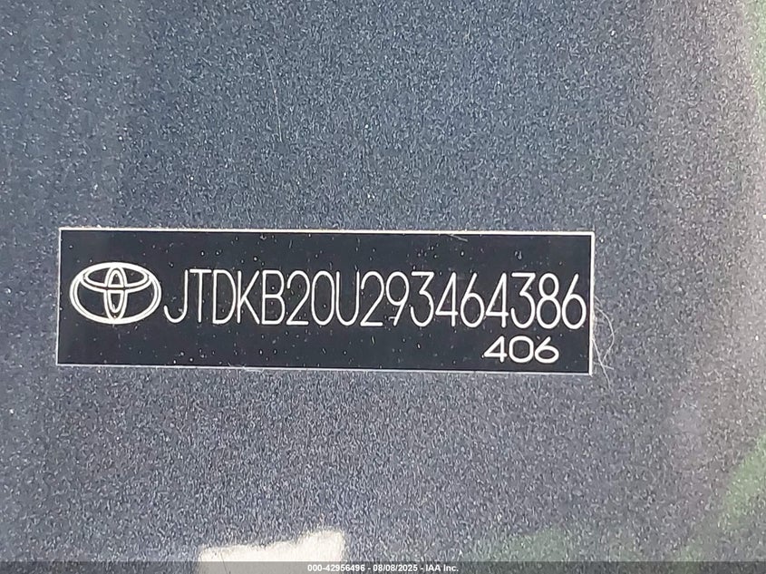 JTDKB20U293464386 2009 TOYOTA PRIUS photo no. 9