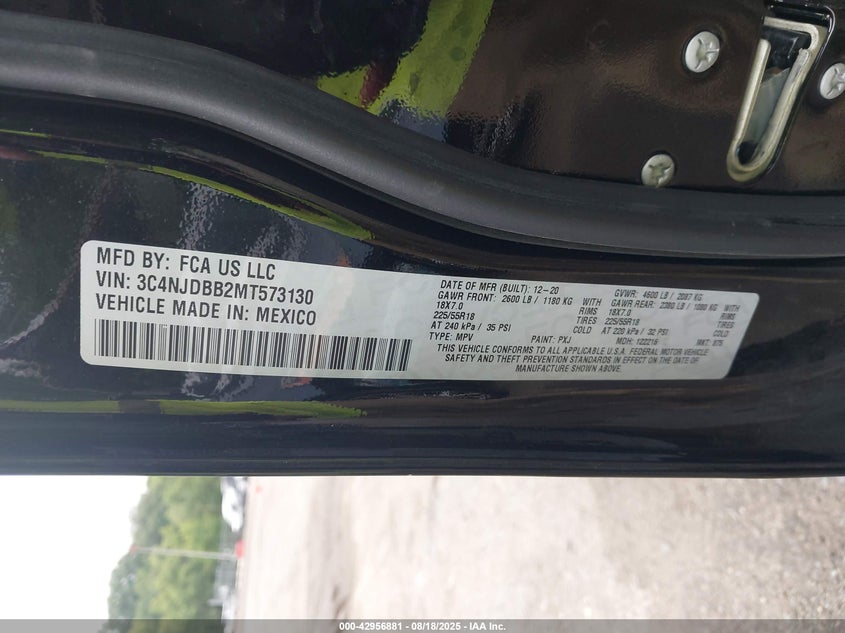 2021 JEEP COMPASS ALTITUDE 4X4 - 3C4NJDBB2MT573130