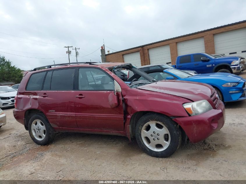 2006 Toyota Highlander Limited V6 VIN: JTEDP21A460114118 Lot: 42957480