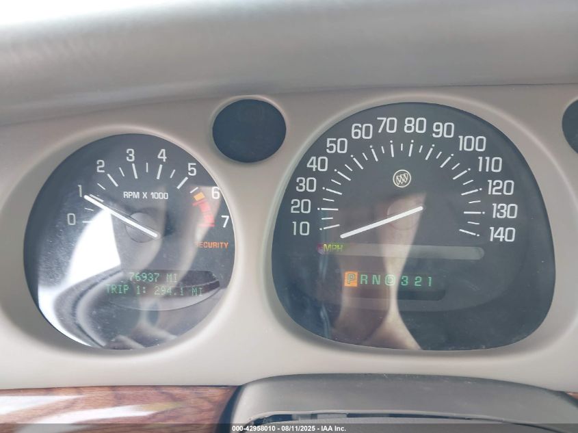 2001 Buick Lesabre Custom VIN: 1G4HP54K41U178586 Lot: 42958010