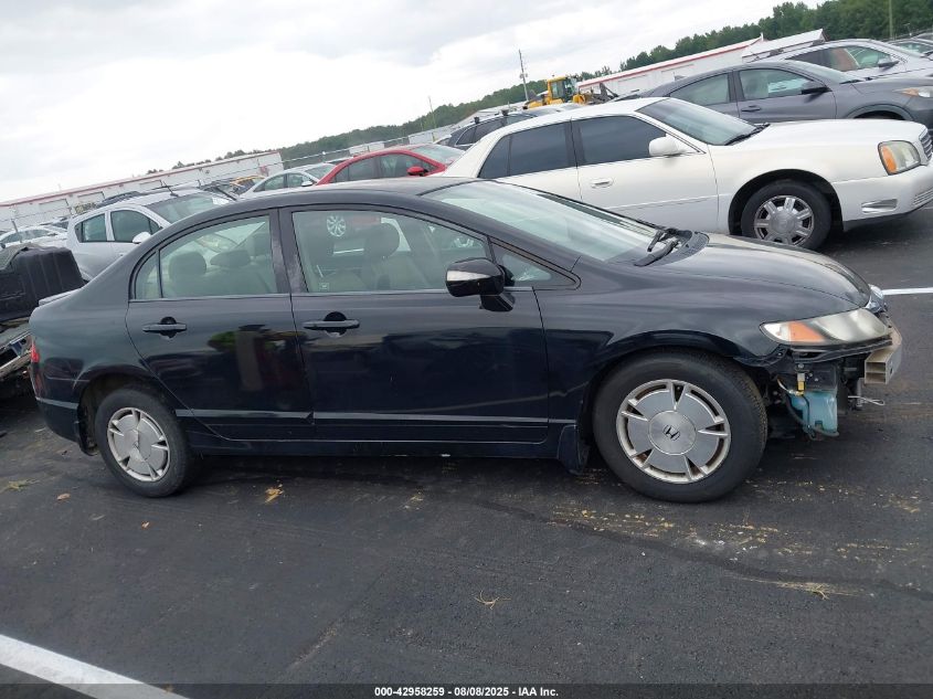 2009 Honda Civic Hybrid VIN: JHMFA36219S015107 Lot: 42958259