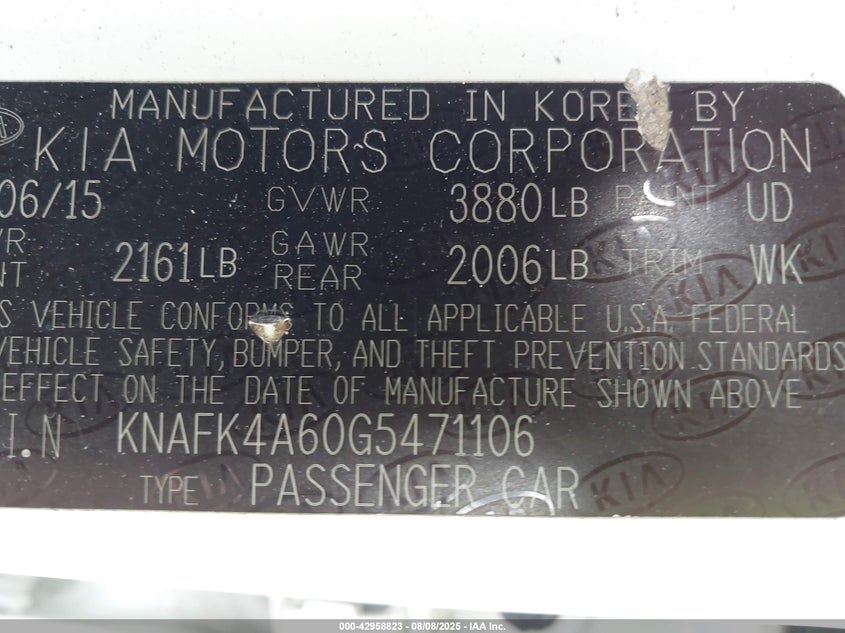 2016 KIA FORTE LX - KNAFK4A60G5471106