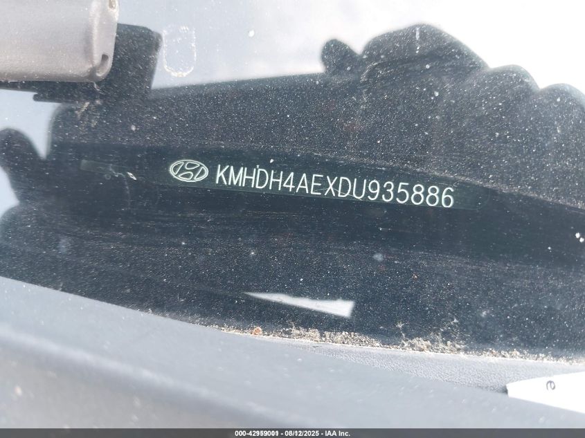 2013 Hyundai Elantra Gls VIN: KMHDH4AEXDU935886 Lot: 42959001