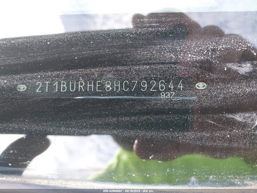 2017 TOYOTA COROLLA LE - 2T1BURHE8HC792644