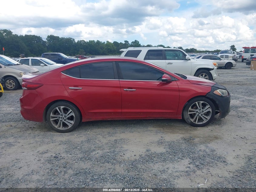 2017 HYUNDAI ELANTRA LIMITED - KMHD84LF1HU263700