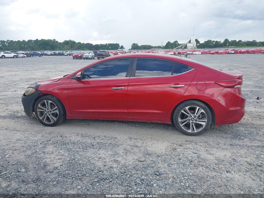 2017 HYUNDAI ELANTRA LIMITED - KMHD84LF1HU263700
