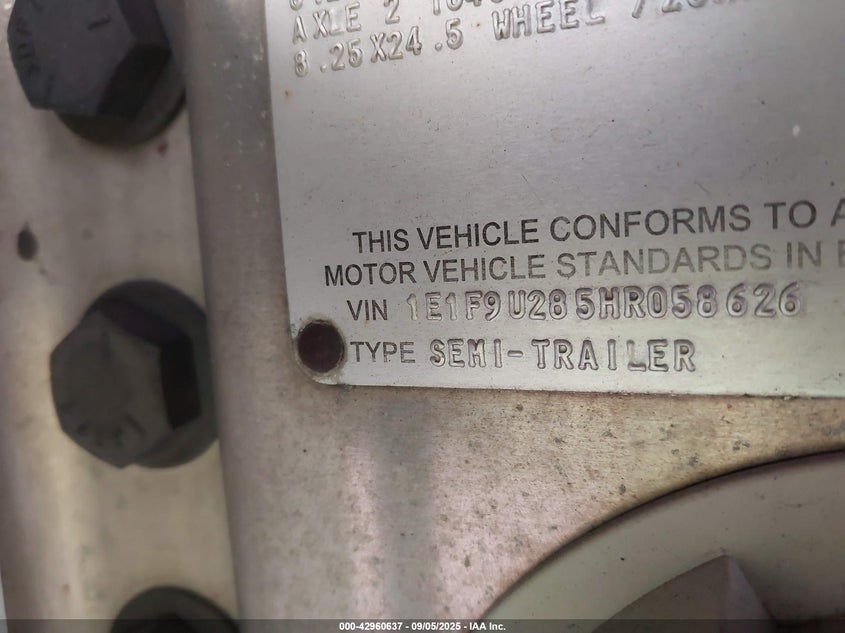 1E1F9U285HR058626 2017   photo no. 9
