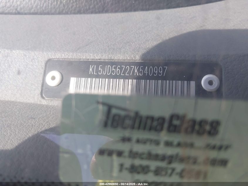 2007 Suzuki Forenza Convenience VIN: KL5JD56Z27K540997 Lot: 43446133