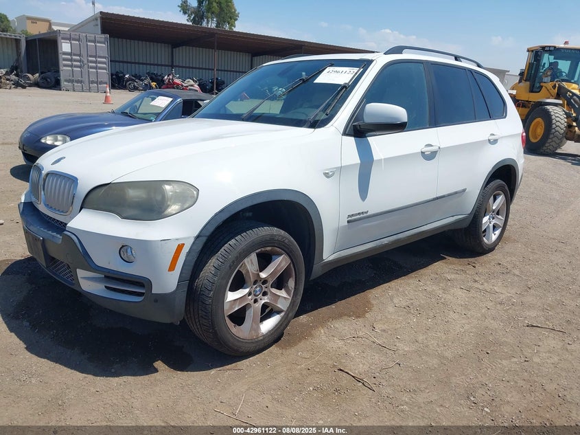2009 BMW X5 xDrive35D white suv diesel 5UXFF03549LJ96549 photo #3
