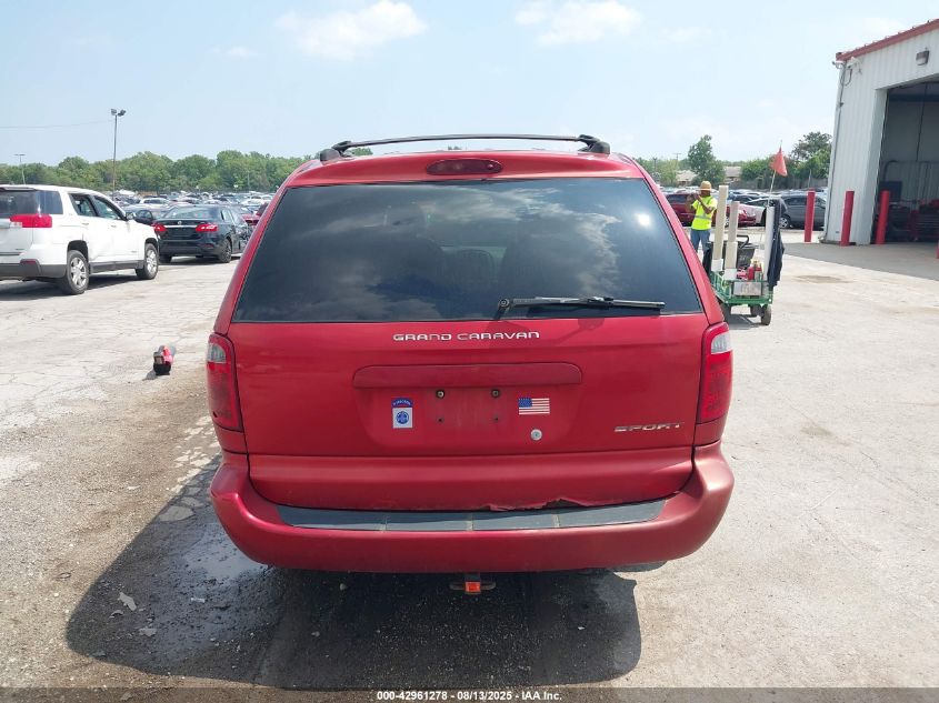 2001 Dodge Grand Caravan Sport VIN: 2B4GP44381R237104 Lot: 42961278