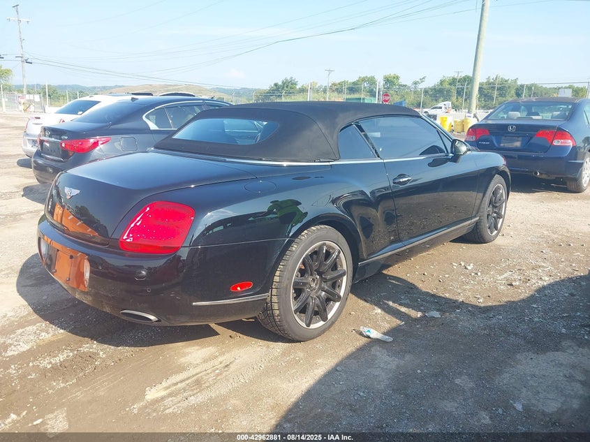 2008 BENTLEY CONTINENTAL GT CABRIO 6.0L W-12 DOHC, VVT, TURBO, 552HP