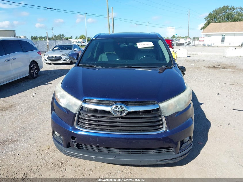 2016 TOYOTA HIGHLANDER XLE V6 - 5TDKKRFHXGS126314
