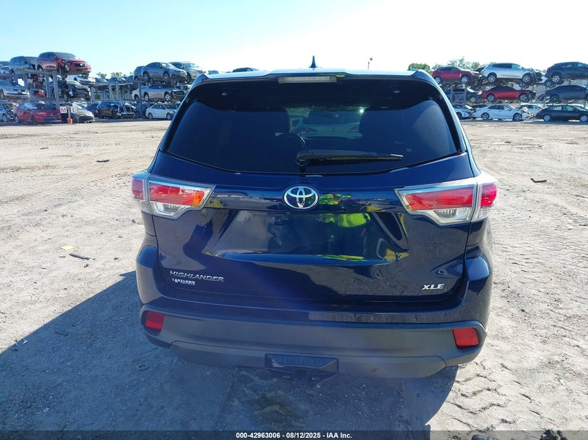 2016 TOYOTA HIGHLANDER XLE V6 - 5TDKKRFHXGS126314
