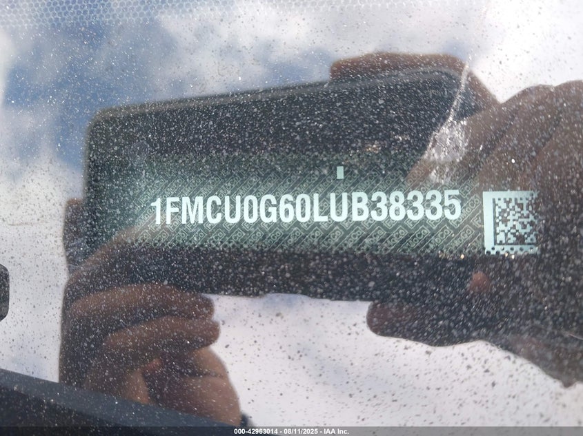 2020 FORD ESCAPE SE - 1FMCU0G60LUB38335