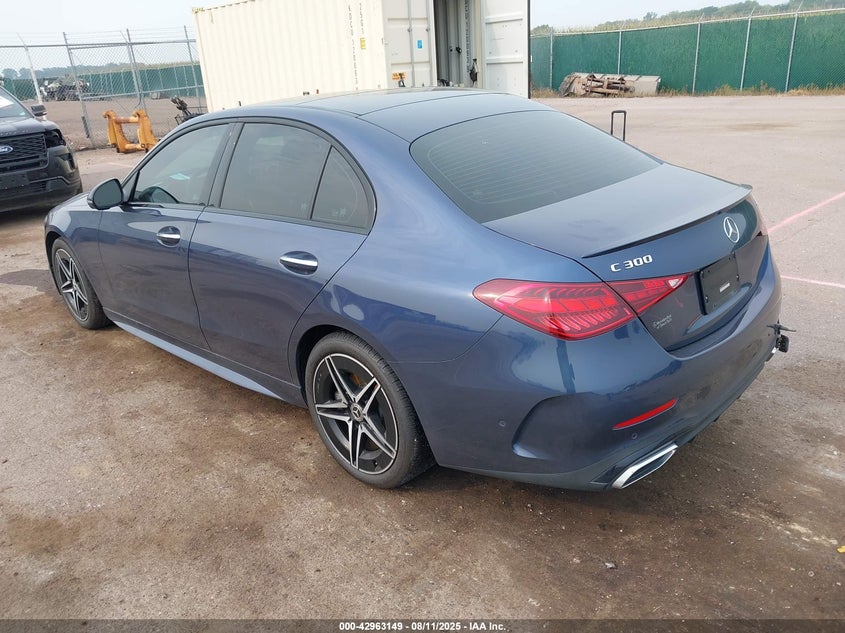 2024 Mercedes-Benz C 300 blue sedan gasoline W1KAF4HB3RR213359 photo #4